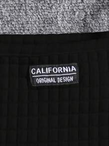 SHEIN Conjunto informal de niña bebé con camisola estampada a cuadros de unicolor y falda de cintura elástica, conjunto de atuendo de verano