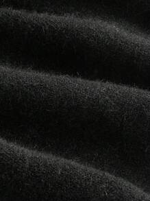 SHEIN MOD 杏色和黑色提花蝴蝶结露肩长袖毛衣裙、返校节礼服、优雅女士礼服、机场女士服装、万圣节服装、猫女服装、短款礼服、秋装、派对女士礼服