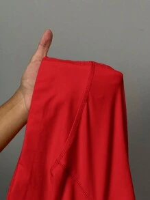 Slaydiva 女士瑜伽裤、高腰弹力紧身裤、塑身健身裤 - 紅色 - 查看 10