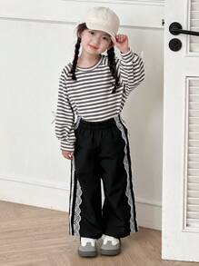 DAZY Young Girl Trousers, Fall - Black - View 2