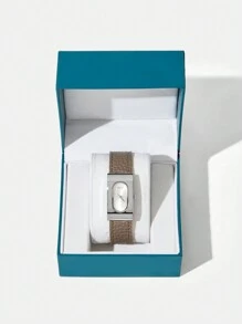 MOTF PREMIUM PU LEATHER WRIST WATCH - Grey - View 2