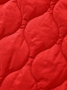 AKNOTIC Business Casual 男士修身休闲加厚立领夹克，适合秋冬季 - 紅色 - 查看 7