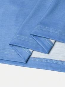 Manfinity Homme 男款夏季漸層圓領短袖休閒T恤 - 彩色 - 查看 6