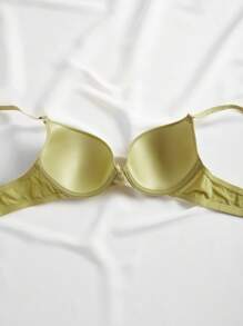 Casual Women's Fabric Multicolor Plain Bras With Slight Stretch - Multicolor - View 6