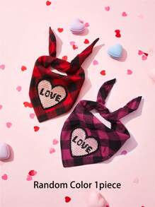 PETSIN Valentine's Day Pet Bibs, Color Changing Heart Pattern Dog Bandanas, Random Color - Multicolor - View 8