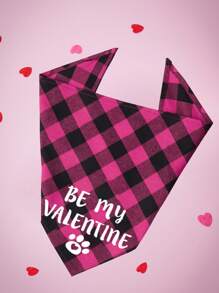 PETSIN Baberos de mascota para el Día de San Valentín, con estampado de tema de AMOR, pañuelos para perros de colores aleatorios - Multicolor - Ver 6