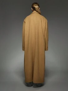MISSGUIDED Manteau long premium laine mélangée pour homme de créateur, hiver oversize à double boutonnage, déclaration de mode maxi manteau pour femme, taillé avec soin