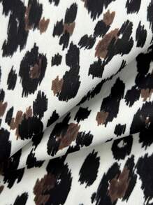 SHEIN Pantalones largos informales y holgados con bloques de color para niñas preadolescentes - Multicolor - Ver 3