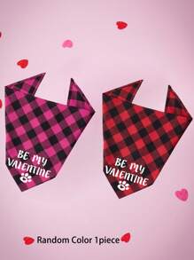 PETSIN Baberos de mascota para el Día de San Valentín, con estampado de tema de AMOR, pañuelos para perros de colores aleatorios - Multicolor - Ver 2