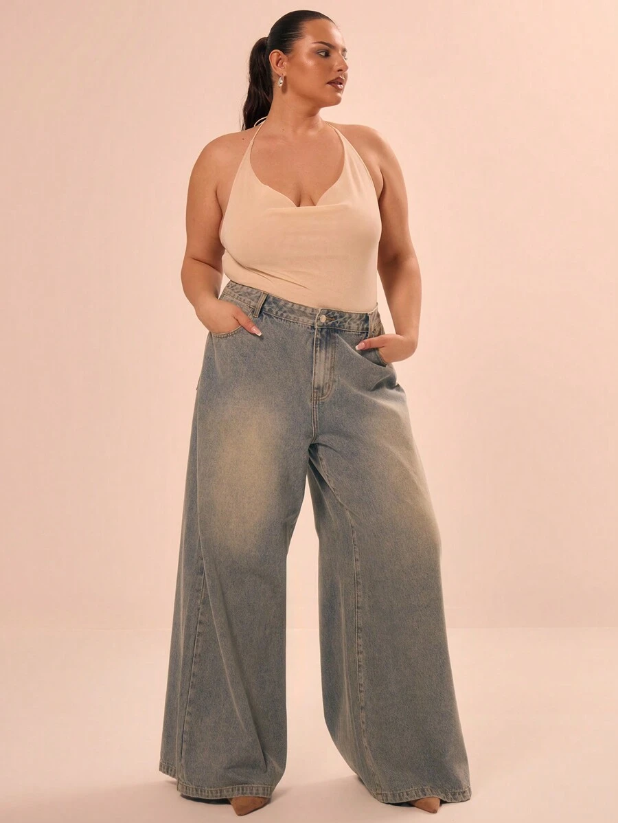 MUSERA 大码性感露背无袖上衣，适合外出、性感、度假、休闲、锐舞派对、音乐会、音乐节等场合，秋冬季节皆宜。