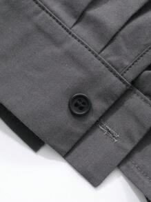 FRIFUL 女式超大荷叶边拼布长袖衬衫