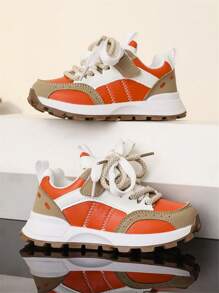 Zapatos informales tipo Gump para niños, versión coreana de zapatos deportivos ligeros, resistentes al desgaste, cómodos y con diseño de arcoíris a la moda