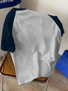 SHEIN Essnce Luźna, słodka koszulka damska z okrągłym dekoltem i krótkim rękawem w pandę, odpowiednia na wiosnę/lato