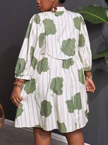 Slaydiva Vestido elegante de vacaciones ligero talla grande - Adecuado para vacaciones y viajes