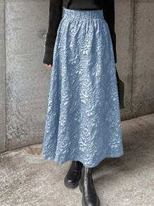 FRIFUL 女士花卉印花松紧腰休闲 A 字裙