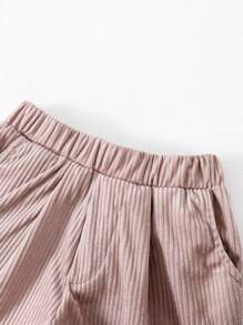 PrepCrw Pantalones cortos sueltos de tejido elástico para niñas jóvenes