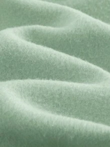 SHEIN LMoss Kids LMoss Baby Girl Cute Versatile Green Cartoon Embroidered Plush Strawberry Pattern Long Sleeve Sweatshirt & Elastic Waist Leggings Set, Autumn/Winter - Green - View 3