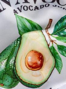 Slips sexy de hombre con estampado de lema y aguacate
