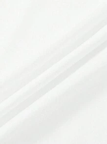 INAWLY 女士圆领短袖花卉印花简约休闲 T 恤 - 白色 - 查看 3