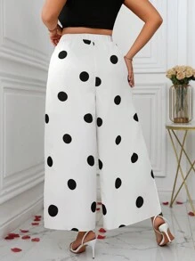 SHEIN Clasi Plus Size Women Fashionable Versatile Casual Open Slit Design Pants, Suitable For Valentine's Day Party, Evening Gown, Elegant Fashion Women Lounge