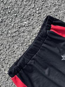 SHEIN 2pcs/Set Teens Boy Loose Graphic Hoodie Pullover And Sweatpants Set - Multicolor - View 6