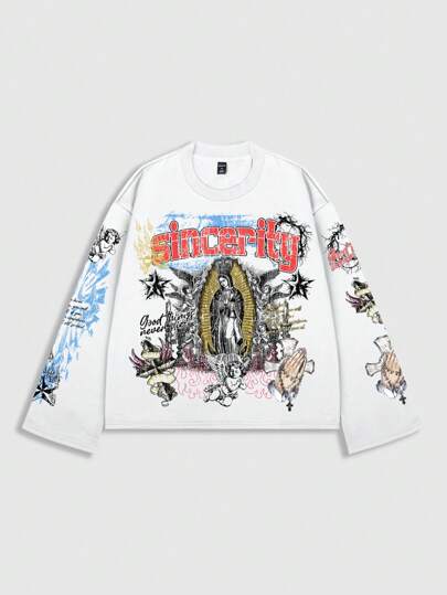 Street Life sweat-shirt à capuche homme avec imprimé graphique de rue, convient pour le port quotidien, printemps et été