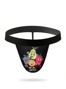 Men's Cartoon Print Minimalist Sexy Briefs, Casual For Everyday Wear - Multicolor - View 4