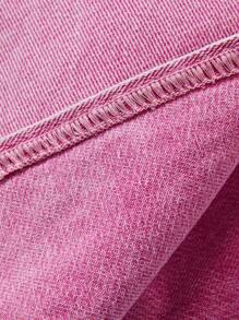 SHEIN Young Girls Casual Basic Blue Denim Skirt,Spring And Summer Boho Skirt