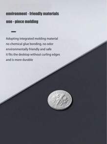 1件/2件 18*20厘米 PU 鼠标垫，防水防刮，适用于笔记本电脑和台式电脑，办公学习和游戏鼠标垫，黑色-升级加厚版返校 - 黑色 - 查看 4