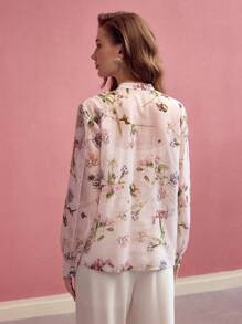 MOTF PREMIUM 荷叶边轻薄衬衫，情人节 - 彩色 - 查看 6