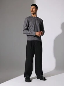 SUMWON T-shirt essentiel premium à manches longues coupe slim - Gris - Voir 3