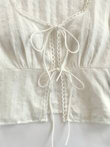 SHEIN VCAY 女款纯色针织休闲长袖上衣