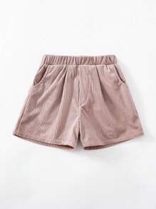 PrepCrw Pantalones cortos sueltos de tejido elástico para niñas jóvenes