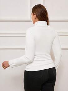 SHEIN Clasi Plus Size Plain T-Shirt, Simple Fashion Casual Everyday Wear