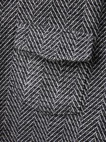 Manfinity Homme Veste décontractée de tous les jours à boutons pour hommes avec poches à la poitrine, automne