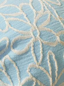 Swim Mod 1set Women Textured Floral Bandeau Bikini Summer - Blue - View 6