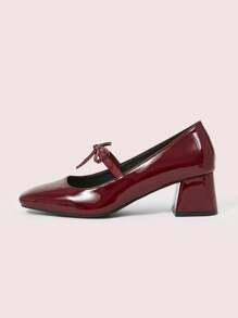 CUCCOO DOLLMOD Simple Mary Jane High Heel Pump Shoes For Women, Halloween Valentine's Day