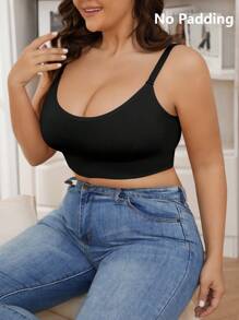 SHEIN 3pcs/Set Plus Size Women Casual Wireless Bras - Multicolor - View 8