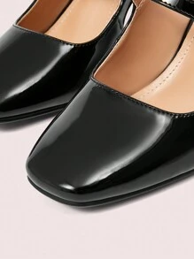 CUCCOO DOLLMOD 女士鞋闪亮黑色高跟鞋夏季毕业高跟鞋舞会高跟鞋度假鞋夏季促销秋季新年假期 - 黑色 - 查看 7