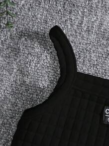 SHEIN Conjunto informal de niña bebé con camisola estampada a cuadros de unicolor y falda de cintura elástica, conjunto de atuendo de verano