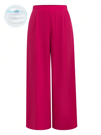 Rometta Plus Size Women's Elastic Waist Loose Pants Fall Cloth For Women