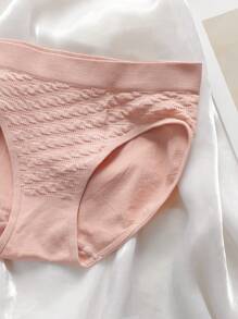 4件素色無縫內褲 - 彩色 - 查看 4