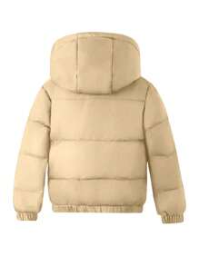Tween Girl Hooded Short Casual Feathers & Down Puffer Jacket