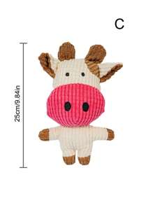 PETSIN 1pc Pet Cornflake Plush Bite Resistant Chew Toy With Sound For Teddy Dogs & Cats - Multicolor - View 3