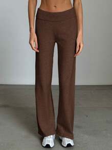 Aloruh Knitted Low-Waist Casual Pants, Versatile For Home & Outdoor Wear, Autumn/Winter