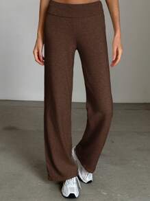 Aloruh Knitted Low-Waist Casual Pants, Versatile For Home & Outdoor Wear, Autumn/Winter