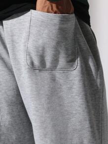 SUMWON Premium Oversized Hoodie Sweatpants Co-Ord Set Drop Shoulder Centre Pocket Winter Loungewear Streetwear Urban Essential Casual Comfort Modern Athleisure - Green - View 8