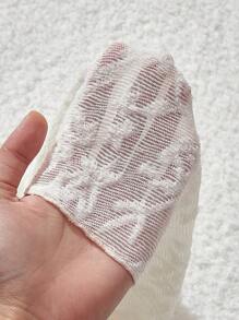 SHEIN MOD 女士杏色蕾丝喇叭袖沙滩罩衫、海滩度假装、新年装、情人节装、女士泳衣、女士度假装、女士巡航装 - 杏色 - 查看 6