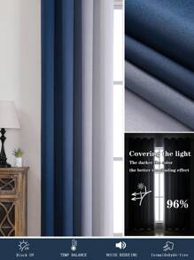 纯色拼布简约遮光窗帘，休闲家居用品，秋季装饰，秋季装饰，房间装饰