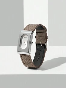 MOTF PREMIUM PU LEATHER WRIST WATCH - Grey - View 4